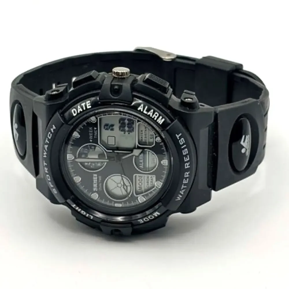 Black Skemi Digital Men's Watch